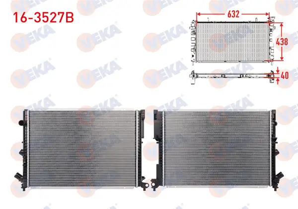 Su Radyatörü Brazing Renault Laguna I (B56,556) 1.8İ M-T 1993-2001