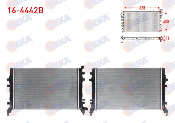 Ek Su Radyatörü Brazing Volkswagen Golf V,VI 1.2,1.4 TSI 08-16 / Passat B6, B7 1.4 TSI 07-14-Jetta III,IV 1.2,1.4 TSI 07-14 / A3 1.2,1.4 TFSI 07-13 / Superb II 1.4 TSI 08-15 / Leon 1.2,1.4 TSI 07-12