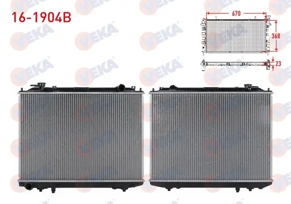 Su Radyatörü Brazing Ford Ranger 2.5 D M-T Ac + /-1999-2002