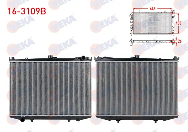 Su Radyatörü Brazing Nissan Pick Up (D21) 2.5 D M-T 1985-1998