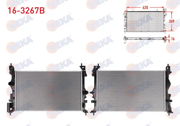 Su Radyatörü Brazing Opel Corsa E 1.3 CDTI M-T Ac + /-2014 -