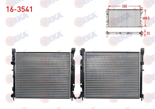 Su Radyatörü Mekanik Renault Kangoo (Kw0 / 1) 1.5 DCI 6 Vites M-T Ac + 2008 -