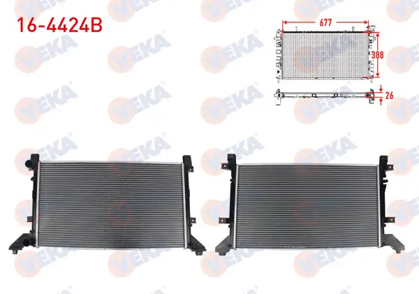 Su Radyatörü Brazing Volkswagen Lt 28-35 II (2Db,2De,2Dk) 2.5 TDI M-T 1996-2006