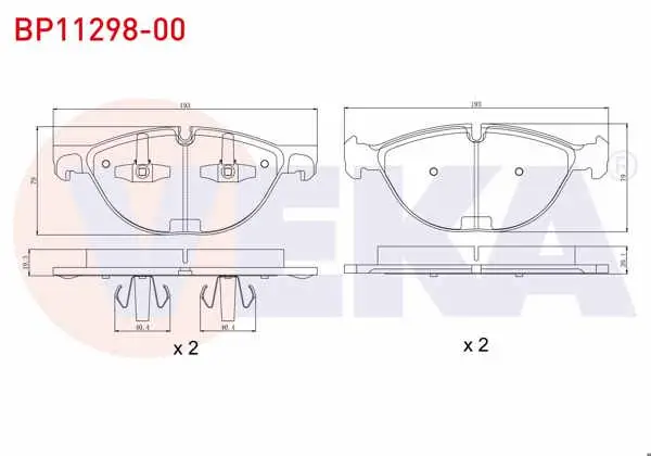 Fren Balata Ön BMW X5 (E70) 4.8İ 2007-2012 / BMW X6 (E71,E72) 3.5 D 2008-/ BMW X6 (E71,E72) 4.4İ 2008 -