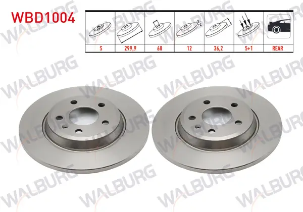 Fren Diski Arka Düz 5 Bjn 299,9X12x68x36,2 Audi A4 1.8 TFSI-2.0 TFSI-2.0 TDI 2007-2015 / A5 1.8 TFSI-2.0 TDI 2007-/ Q5 2.0 TDI-3.0 TDI-2.0 TFSI 2008-/ A5 2.0 TFSI-3.0 TDI-3.2 FSI 2007-