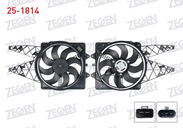 Fan Motoru (Su + Klima) Davlumbazlı Tekli Rezistanslı Fiat Grande Punto (199) 1.3 Mjt 75 Hp Klimalı 2005-2012