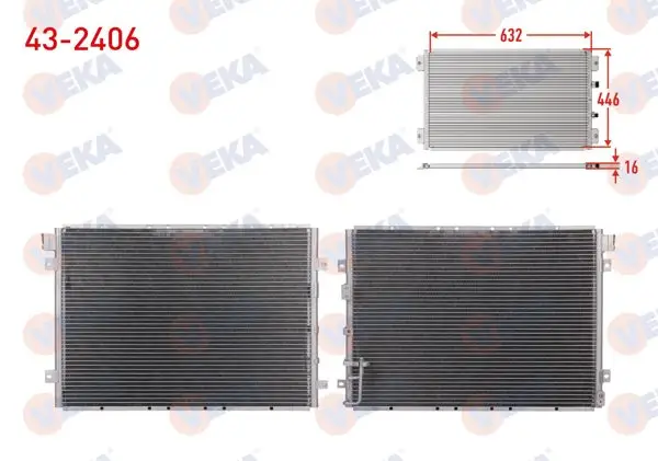 Klima Radyatörü Kia Sorento I (Jc) 2.5 CRDI A-T 2002-2006