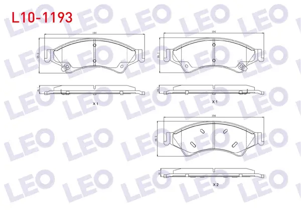 Fren Balata Ön Ikazlı Ford Ranger (Tke) 2.2 TDCI 4X4 2011-/ Ranger (Tke) 2.5 TDCI 4X4 2011-/ Ranger 3.0 TDCI 4X4 2011-/ Mazda Bt-50 2.5 Cd 4X4 2006 -