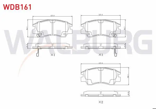 Fren Balata Ön Ikazlı Mitsubishi L 300 (P0w,P1w) 2.5 D 1986-2006 / L 200 (K3t,K2t,K1t,K0t) 2.5 D 1986-1996