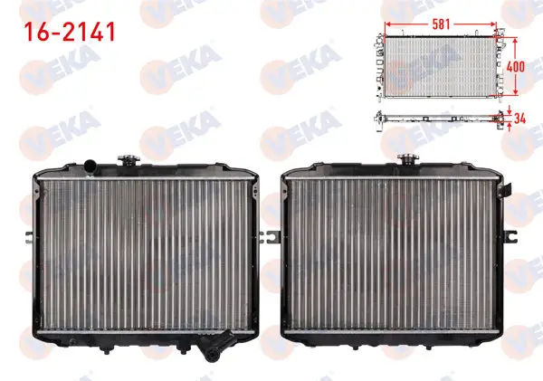 Su Radyatörü Mekanik Hyundai H100 2.5 D (Kamyonet) 1997-2004