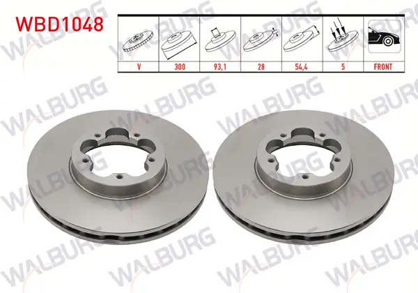 Fren Diski Ön Havalı 5 Bjn 300X28x93x54,4 Ford Transit 2.2 TDCI Arkadan Itıs 2006-2014 / Transit 2.4 TDCI 2006-2014 / Transit 2.2 TDCI 2006-2014 / Transit 3.2 TDCI 2006-2014