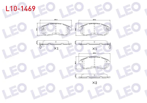Fren Balata Ön Ikazlı Tel Delikli Nissan Juke 1.5 DCI 2010-/ Juke 1.6 Dıg-T 2010-/ Juke 1.6 2010-/ Maxıma (J30) 3.0İ V6 1988-1994 / 200 Sx (S13) 1.8 1988-1994