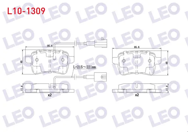 Fren Balata Arka Fişli Alfa Romeo Giulietta (940) 1.4 Tb 2010-/ Giulietta (940) 1.6 JTD 2010-/ Giulietta (940) 2.0 Jtdm 2010 -