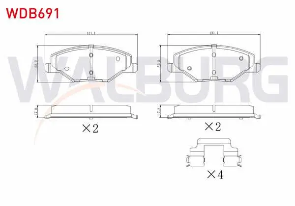 Fren Balata Ön Skoda Fabia II 1.2 2006-2015 / 1.2 TSI 2006-2015 / 1.4 2006-2015 / 1.6 2006-2015