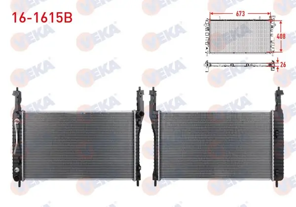 Su Radyatörü Brazing Chevrolet Captiva (C100) 2.0 D A-T Ac + /-2006-2012