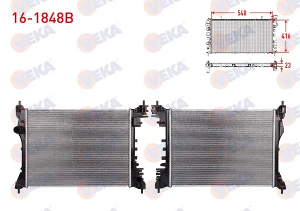 Su Radyatörü Brazing Fiat Doblo (152,263) 1.4 M-T Ac + /-2010 -