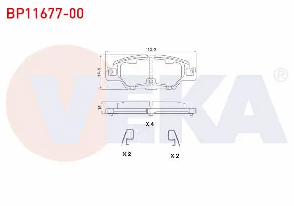 Fren Balata Arka Ikazlı Mazda Cx-5 (Ke,Gh) 2.0 2011 -