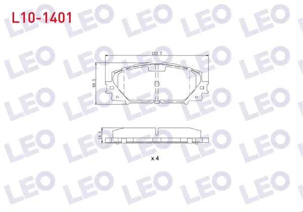 Fren Balata Ön Toyota Yaris (P9) 1.0 Vvt-I 2006-2010 / Yaris (P9) 1.33 Vvt-I 2006-2010