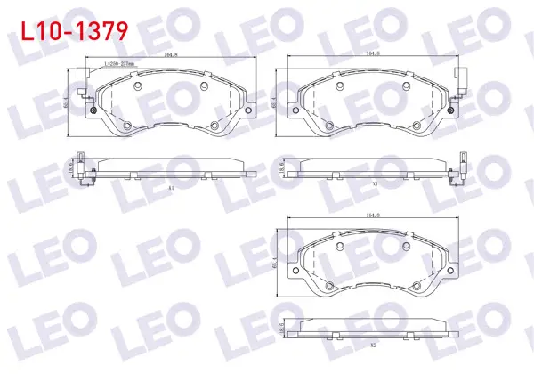 Fren Balata Ön Fişli Ford Transit (V347) 2.2 TDCI-3.2 TDCI (Onden Cekıs) 2006-2014 / Transit (V348) 2.2 TDCI-3.2 TDCI (Onden Cekıs) 2006-2014