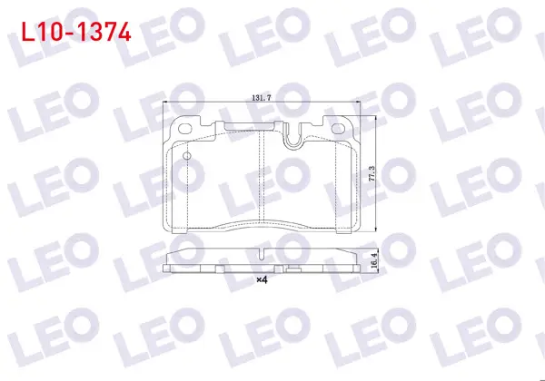 Fren Balata Ön Audi Q5 (8R) 2.0 TDI 2008-/ 2.0 TFSI 2008-/ 3.0 TDI 2008-/ Porsche Macan (95B) 2.0 2014-/ Macan (95B) 3.0 S 2014 -