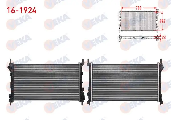 Su Radyatörü Mekanik Ford Transit Connect 1.8 TDCI M-T Ac + 2002-2013