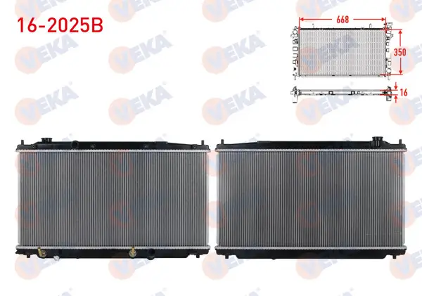Su Radyatörü Brazing Honda Jazz III (Ge) 1.3İ A-T Ac + /-2008-2012