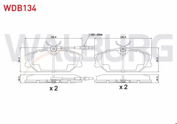 Fren Balata Ön Fişli Renault Laguna I 1.6İ 1993-2001 / 1.9 DCI 1993-2001 / Megane I 1.6İ 16V 1996-2003 / 1.9 Dt 1996-2003 / 2.0İ 1996-2003 / Safrane 2.0İ 1992-2000 /