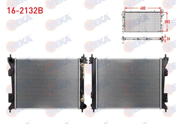 Su Radyatörü Brazing Hyundai Accent Blue 1.6 CRDI A-T 2012 -