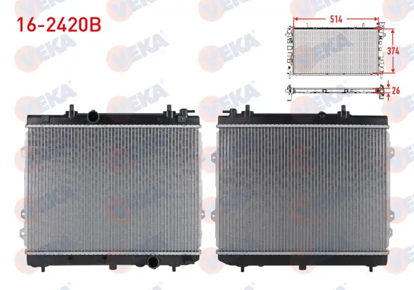 Su Radyatörü Brazıng Kıa Cerato (Ld) 1.6 CRDI M-T Ac + /-2004-2012