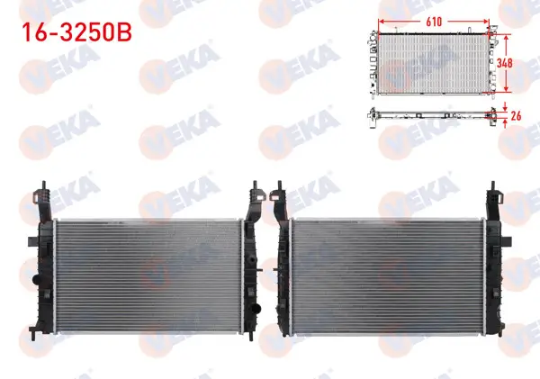 Su Radyatörü Brazing Opel Meriva A 1.7 CDTI M-T 2003-2010