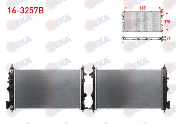 Su Radyatörü Brazing Opel Insignia 2.0 CDTI A-T Ac + 2008 -