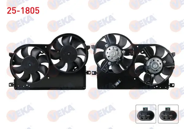 Fan Motoru (Su + Klima) Davlumbazlı Çiftli Fiat Albea 1.3 Mjt 2003-2007