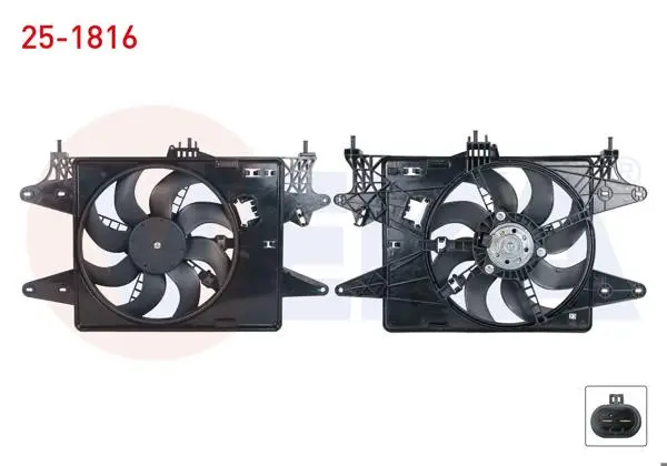 Fan Motoru Su Radyatörü Davlumbazlı Tekli Fanlı Fiat Doblo (119,223) 1.4 M-T Ac + /-2001-2010