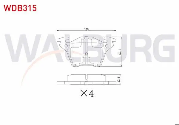 Fren Balata Arka Mercedes Vito (638) 110 CDI 1997-2003 / Vito (638) 108 CDI 1997-2003