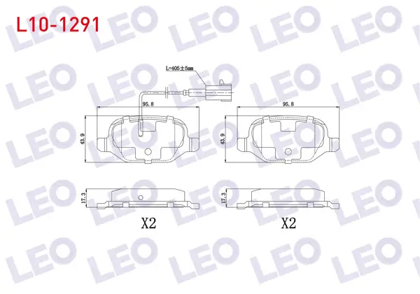 Fren Balata Arka Çift Fişli Fiat Linea (323) 1.6 Mjt 2010-/ Linea (323) 1.4 2010 -