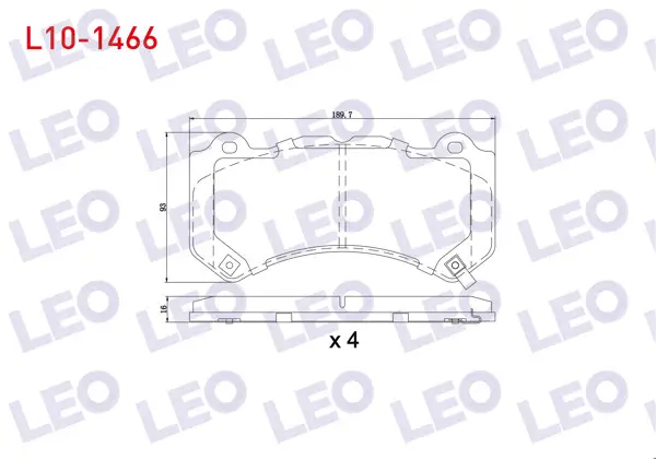 Fren Balata Ön Ikazlı Jeep Grand Cherokee IV (Wk,Wk2) 3.0 Crd 2010 -