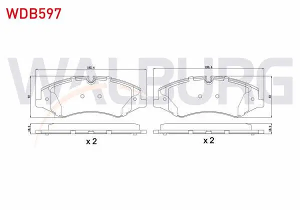 Fren Balata Ön Land Rover Discovery IV (La) 3.0 TD 4X4 18.70mm 2010 -