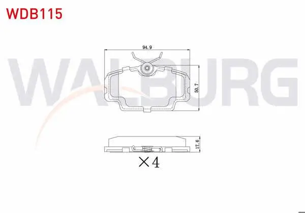 Fren Balata Ön Mercedes 190 (W201) 2.0 1982-1993 / 2.5 1982-1993 / D 2.5 1982-1993 / BMW 3 Serisi (E30) 316 İ 1982-1992 / 315 1982-1992 / 320 D 1982-1992 / 318 İ 1982-1992 / 323 İ 1982-1992