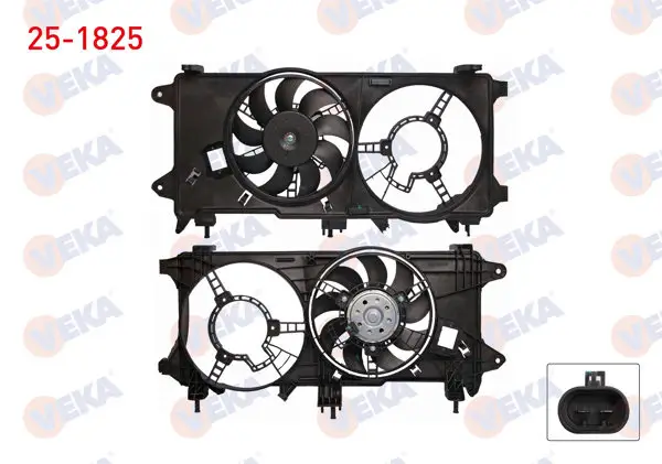 Fan Motoru Çiftli Davlumbaz Tekli Fan Fiat Doblo (119,123) 1.3 Mjt Klimasız 2005-2010