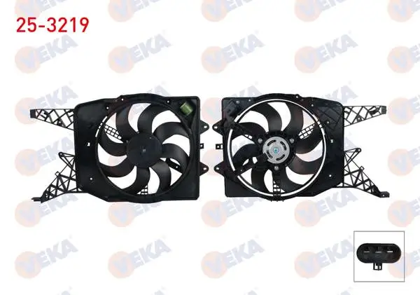 Fan Motoru (Su + Klima) Davlumbazlı Rezistanslı Tekli Fan Opel Corsa D 1.3 CDTI 2006-2014