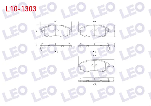Fren Balata Ön Ikazlı Hyundai Elantra I-II 1.5 1990-2000 / 1.6İ 16V 1990-2000 / Sonata I 2.0İ 16V 1988-1993 / Magentis 2.0 CRDI 2001-2005 / 2.0İ 16V 2001-2005 / Ssangyong Korando (Kj) 2.9 D 1996-2010