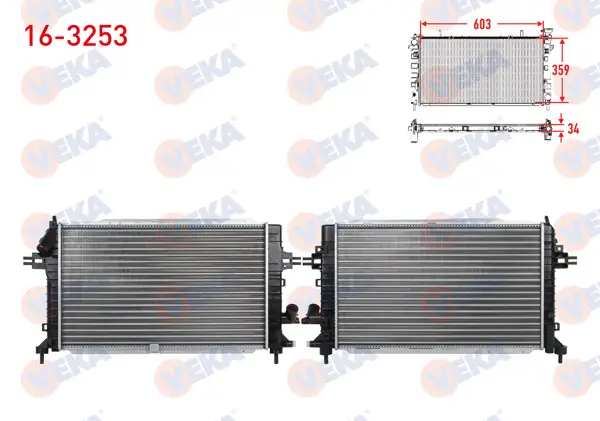 Su Radyatörü Mekanik Opel Astra H 1.3 CDTI M-T Ac + /-2004-2010