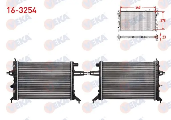 Su Radyatörü Mekanik Opel Astra G (F69) 1.6 16V 1.8 Ac Sız A-T 1998-2005