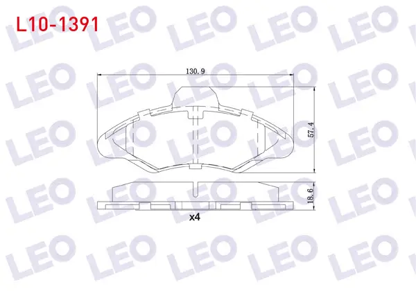 Fren Balata Ön Ford Escort VI 1.3 1992-1995 / Escort VI 1.6İ 1992-1995 / Escort VI 1.4 1992-1995