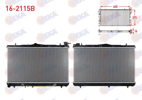 Su Radyatörü Brazing Hyundai Elantra 1.6İ A-T 1995-2000