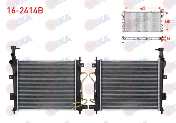 Su Radyatörü Brazing Kia Picanto (Ta) 1.25 A-T Ac + /-2011 -