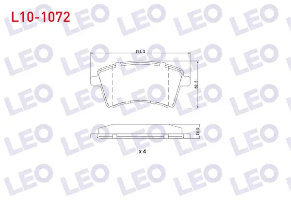 Fren Balata Ön Renault Kangoo (Kw0 / 1) 1.5 DCI 2008-/ Mercedes Cıtan (415) 109 CDI 2012-/ Cıtan (415) 108 CDI 2012 -
