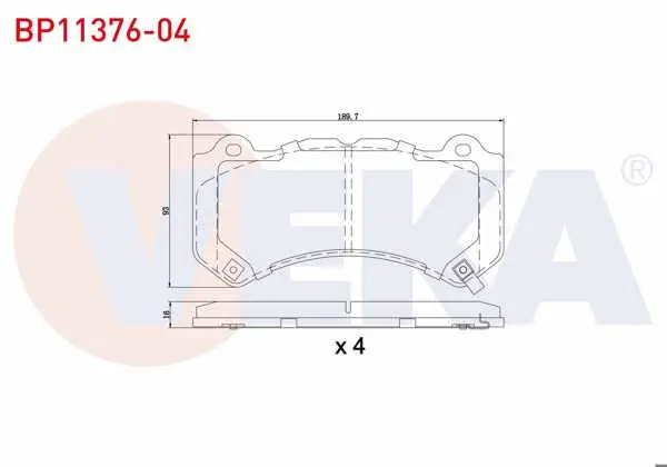 Fren Balata Ön Ikazlı Jeep Grand Cherokee IV (Wk,Wk2) 3.0 Crd 2010 -