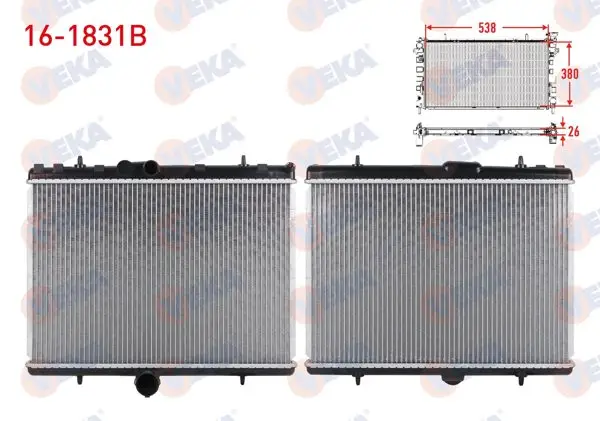 Su Radyatörü Brazing Fiat Scudo (270) 1.6 Mjt M-T Ac + /-2007 -