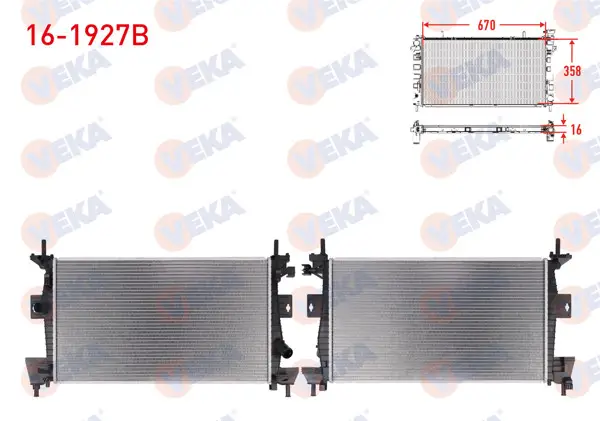 Su Radyatörü Brazing Ford Focus III 1.6 Tı-Vct M-T Ac + /-2011-2015
